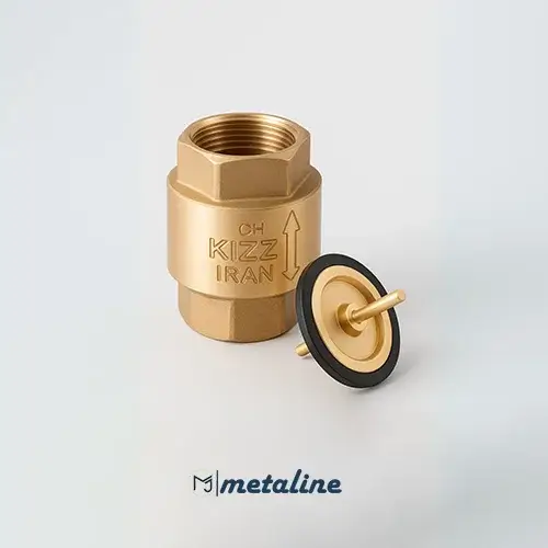 شیر یکطرفه فنری سایز 1 اینچ سوپاپ برنجی کیز ایران