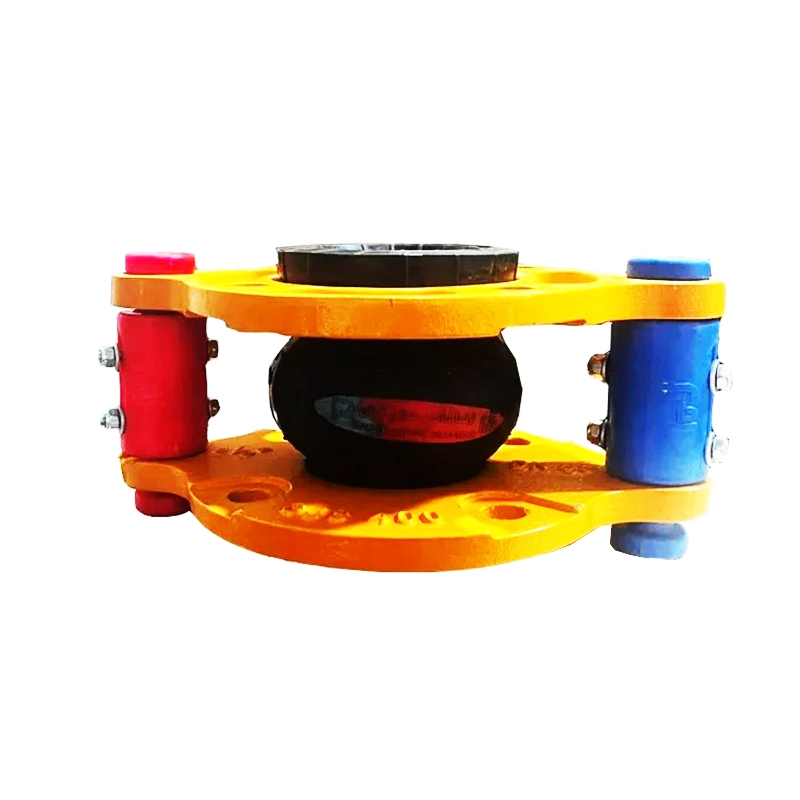 لرزه ‌گیر لاستیکی دوقلو مارک آبی قرمز مهاردار فلنج ارتعاشات صنعتی ایران سایز 12 اینچ CL150