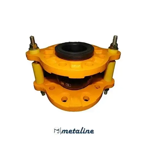 لرزه گیر لاستیکی مارک زرد سایز 2 اینچ 10 بار فشار 60 درجه دما کلاس 150 فلنچ فولادی مهرگان اتصال